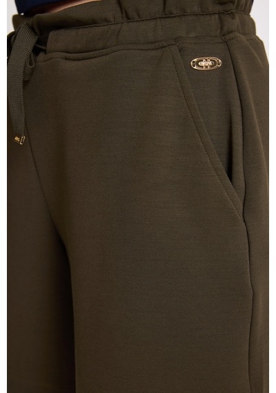 U.s. Polo Assn. Kadın Koyu Haki Şort Örme 50323514-vr111