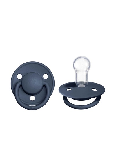 Bibs De Lux Silikon Emzik 0-36 Ay Steel Blue Çok Renkli