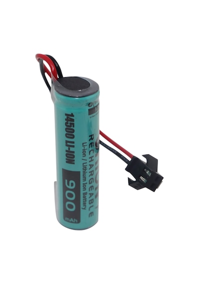 3.7V 14500 Li-Ion Siyah Soketli Oyuncak Araba Pili 14Mm X 50Mm Ö