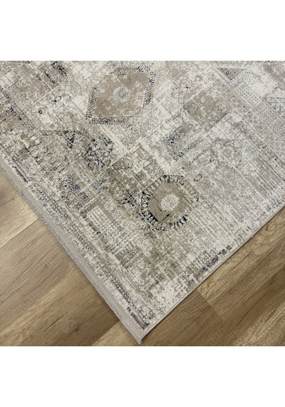 Luxess Halı Roma 1129 Gri Krem Modern Salon Halısı Gri Krem