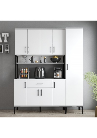 Tanmob Mdl0501 Alt Üst Tek Kapılı Çok Amaçlı Dolap 8 Kapaklı Çekm Tanmob Mdl0501 Alt Üst Tek Kapılı Çok Amaçlı Dolap 8 Kapaklı Çekm