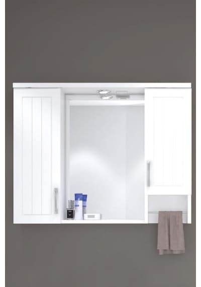Denko Lotus 100 Cm Mdf Lake Banyo Dolabı Üst Modülü Çok Renkli