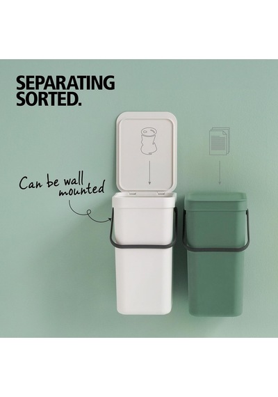 Sort & Go Çöp Kovası - 3l, Yeşim Yeşili