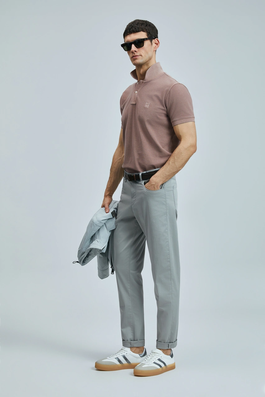 Lufian Helt Spor 5 Cep Erkek Pantolon Slim Fit Grey Grey 111190347100151 Grey