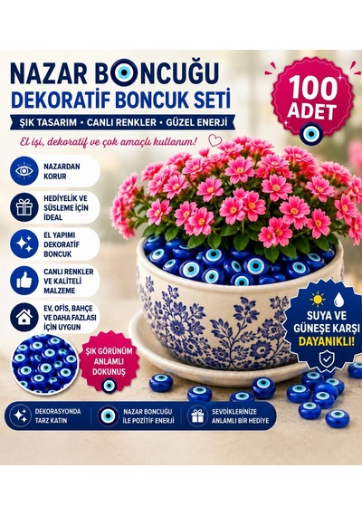 Nazarboncuğu Saksı Süsü