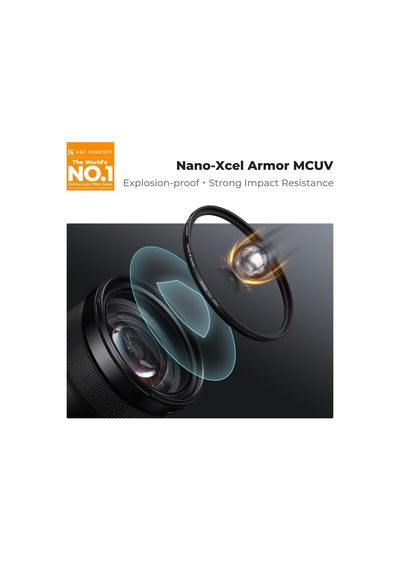 Nano-xcel 95 Mm Uv Filtresi Armor , Uv Koruma Filtresi Patlamaya Dayanıklı Cam 28 Katmanlı Optik Cam 4k/8k Fotoğraf İçin Nano Kaplama