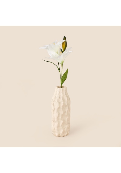 Deco Zambak Yapay Dal Çiçek - Beyaz - 61 Cm Çok Renkli