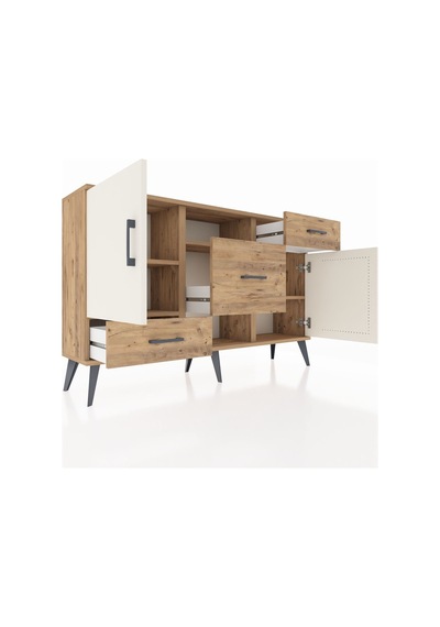 Arges Konsol 4 Raflı 3 Çekmeceli 2 Kapaklı 132x30x83 Çam-aytaşı/çam Aytaşı/çam Arges Konsol 4 Raflı 3 Çekmeceli 2 Kapaklı 132x30x83 Çam-aytaşı/çam Aytaşı/çam