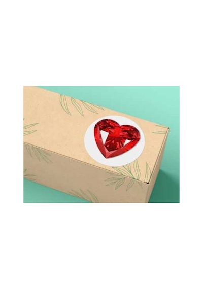 Sevgililer Günü Serisi 2 Yuvarlak Mat Çıkartma Valentine's Day Series Round Sticker 4 Cm 40 Adet Çok Renkli