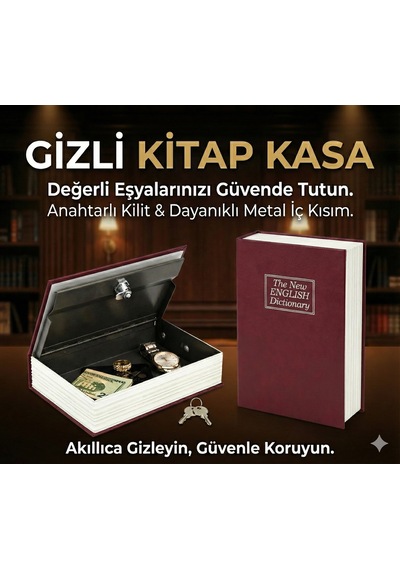 Kitap Görünümlü Gizli Kasa 3855796
