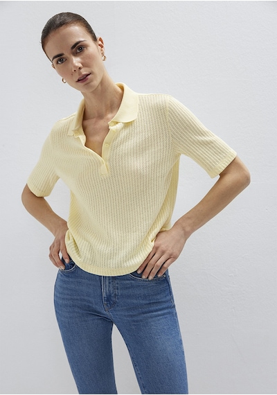 Mavi - Örme Sarı Polo Tişört 1614311-71315