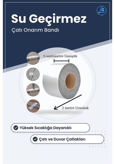 Yüksek Sıcaklu011fıa Dayanan Su Geçirmez Folyo Bant Çatı Duvar Ça
