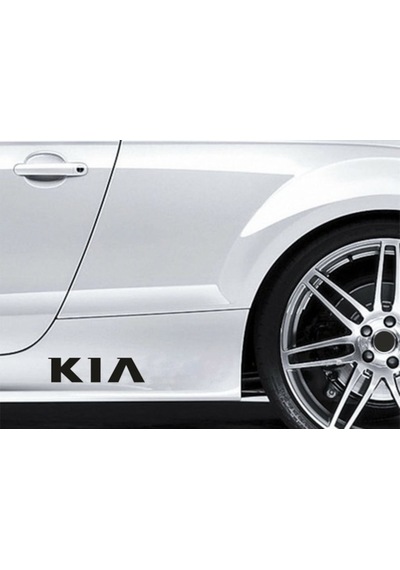 Kia Yapıştırma Marşpiyel Yazısı Sticker 2 Adet