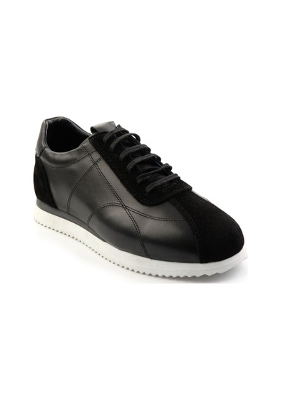 Bambi Siyah Leather Erkek Sneaker E01440030102 Siyah