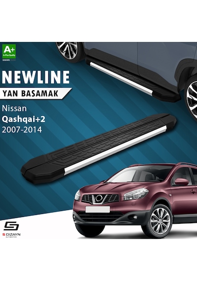 S-dizayn Nissan Qashqai +2 Newline Krom Yan Basamak 183 Cm 2007-2014 A+ Kalite