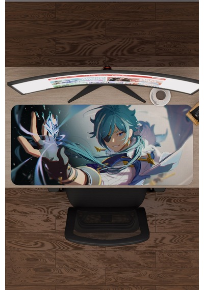 Kaeya Genshin Impact Anime Oyuncu V2 - 90x40 Xxl Gaming Mouse Pad Fare Altlığı
