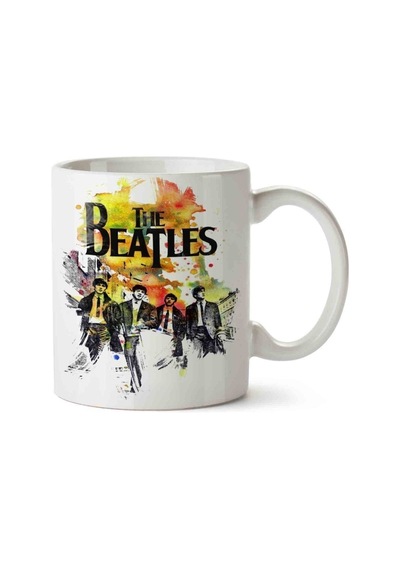The Beatles 2 Porselen Kupa Bardak Beyaz