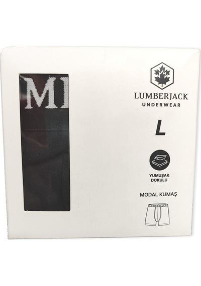 Lumberjack 4M Mb Mod 1 30Nk03 4Fx Underwear Siyah Erkek Boxer