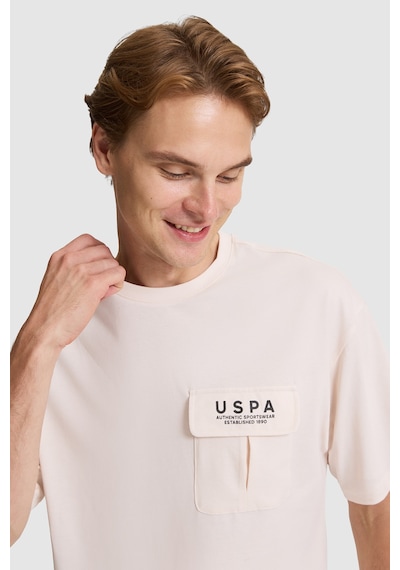 U.S. Polo Assn. U.s. Polo Assn. Erkek Krem Tişört 50327021-vr071