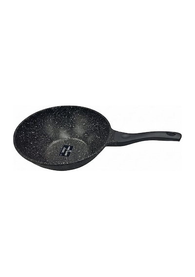 Döküm Wok Tava Granit Kaplama - 28 Cm Siyah