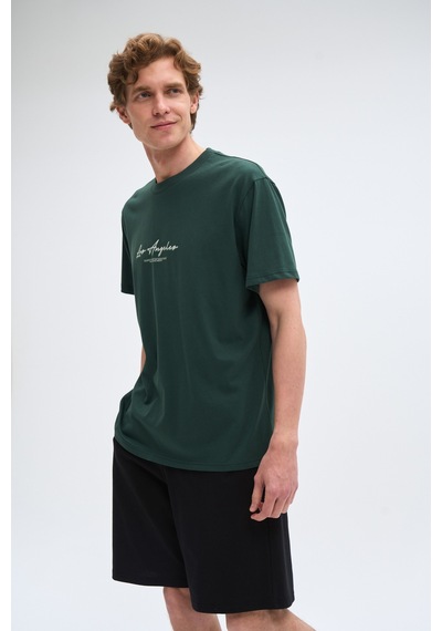 Relax Mode Erkek Kısa Şortlu Pijama Takımı - 2066r Yeşil