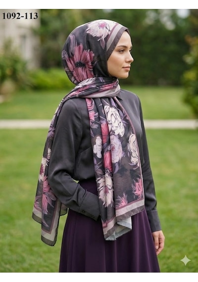 Velscarfs Soft Pamuk Şal Kahverengi 1092-113 Çok Renkli