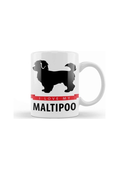 Maltipoo Mom I Love My Maltipoo Kupa Bardak Porselen Karışık