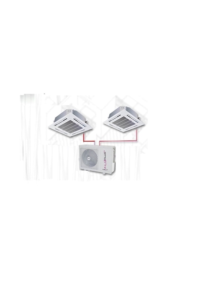 Fujiplus FPMD-28 28000 BTU 1 Dış + 2 İç Ünite 12000 + 18000 BTU  Kaset Tipi Multi Klima