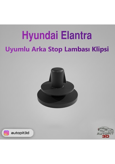 Hyundai Elantra Uyumlu Arka Stop Lambası Klipsi 4 Adet