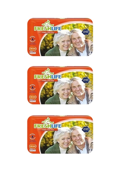 Netkal Freshlife Belbantlı Medium Hasta Bezi 3 Paket 90 Adet