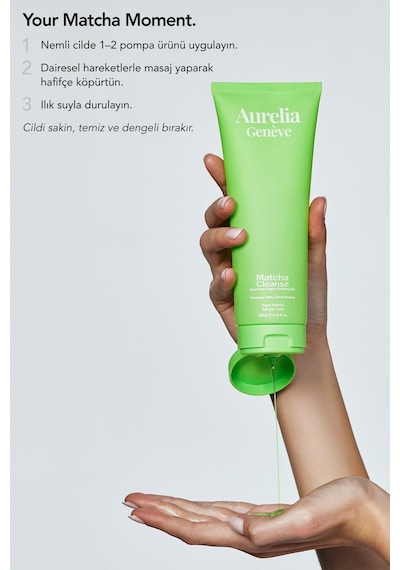 The Double Cleanse - Matcha X Matcha Set - İkili Arındırıcı Vegan Yüz Temizleme Jeli Seti