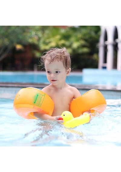 Swimbobo Yüzme Yardımcısı Kolluk Şişme Kolluk Deniz Kolluğu XL Turuncu Çok Renkli