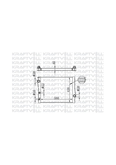 Kraftvoll-08040090 - Motor Su Radyatoru Bmw F15 F16 E70 E71 E72