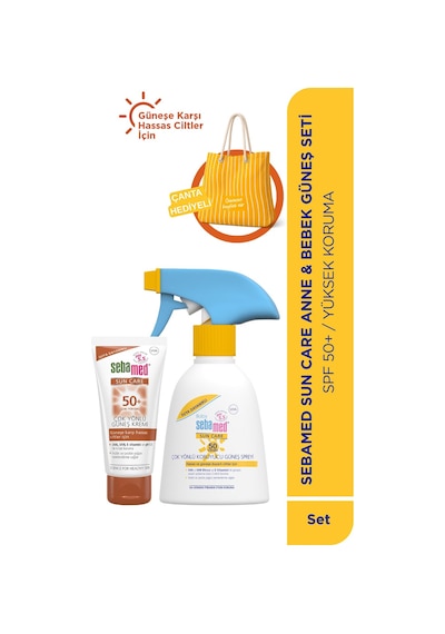 Sebamed Sun Care Anne Bebek Güneş Seti- Plaj Çantası Hediyeli