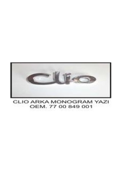 Arka - 946 - Yazı Clıo Em Küçük Harfle - Edntrend - Yazılı Olan