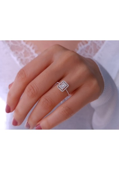 Sirius Pırlanta  Clarissima Stella Baget Pırlanta Yüzük 0804R0403