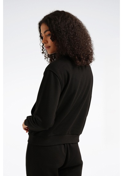 Reebok Q3 Ide Ft Mıdlayer Siyah Kadın Sweatshirt 000000000102264197 Siyah-sıyah
