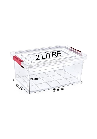 Turan Plastik 2 No Smart Box 2 Litre Trn-154 Çok Renkli