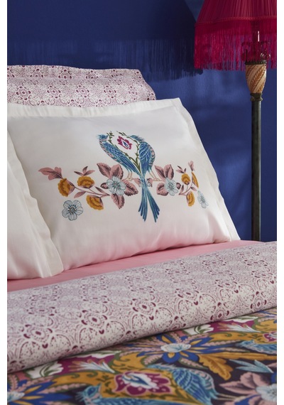 Karaca Home Marsey Çift Kişilik Saten Nevresim Takımı Multicolor