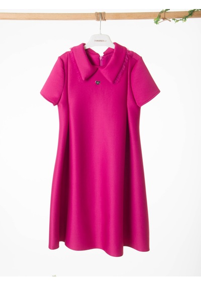 Xo Kids Kız Çocuk Elbise 4-8 Yaş 9222 Pembe