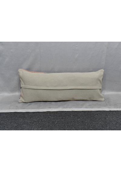 Zehra Abla Halı Yeni El Dokuma Dekoratif Lumbar Kilim Kırlent Yastık Kılıfı 6205