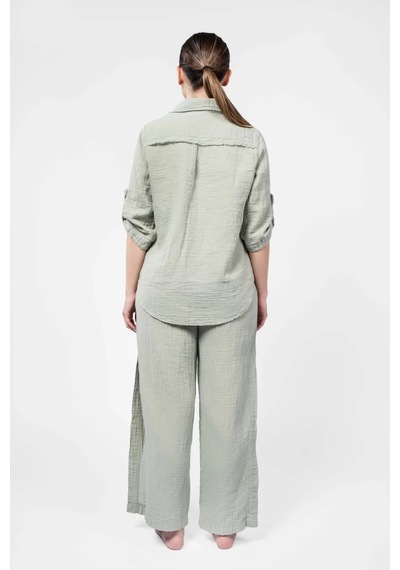 Atelier Chaputs Elya Green Shirt Çok Renkli