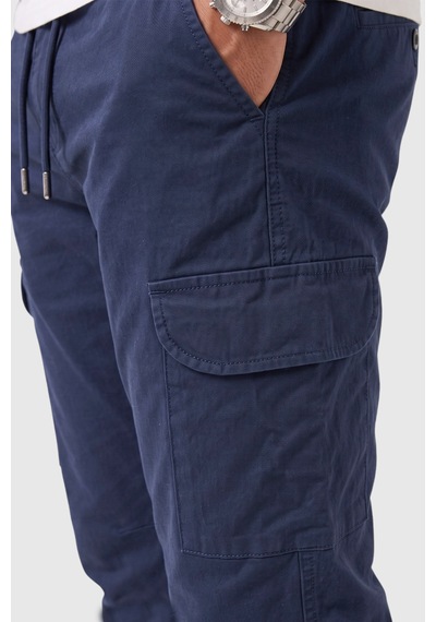 Rizzup Erkek Slim Fit Likralı Petrol Mavisi Kargo Jogger Pantolon İpli Bel Lastikli Paça 1601569 Rizzup Erkek Slim Fit Likralı Petrol Mavisi Kargo Jogger Pantolon İpli Bel Lastikli Paça 1601569