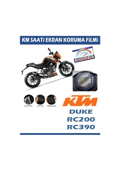 Ktm Rc 200/390 Serisi Motosiklet Ekran Km Koruyucu