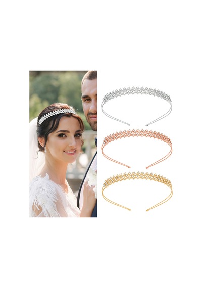 Özel Üretim Kristal Taşlı Gold Renk Taç Gelin Tacı 1 Adet Gold Renk Gold - 789183962 Gold - 789183962 Gold