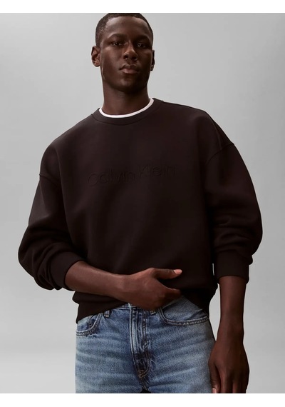 Calvin Klein Spacer Crewneck Swea, Ub1 Siyah Erkek Sweatshirt