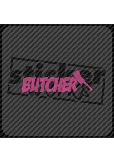 Butcher Hologram Sticker Pembe