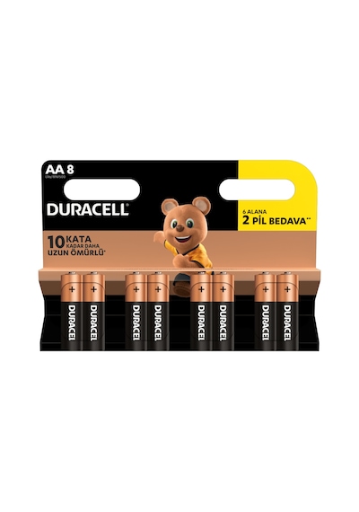 Duracell Duralock LR6/MN1500 Alkalin AA Kalem Pil 8'li