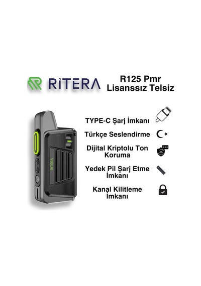 Ritera R125 Pmr Lisansız El Telsizi