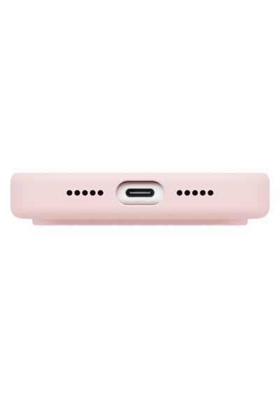 Apple iPhone Uyumlu 18 Pro Max Kılıf Sıvı Silikon Lino 2.5 Metreden Düşmeye Dayanıklı Soft Yumuşak Magsafe Kapak Pembe